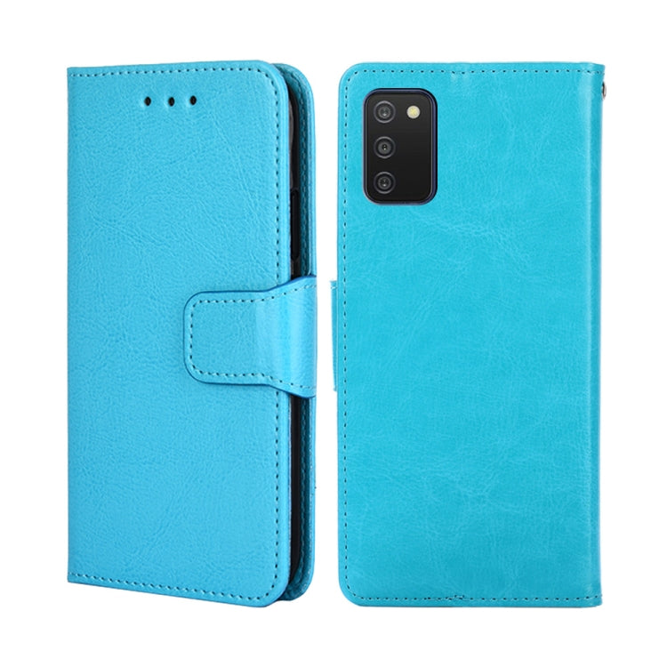 For Samsung Galaxy A03s 166mm Crystal Texture Leather Phone Case