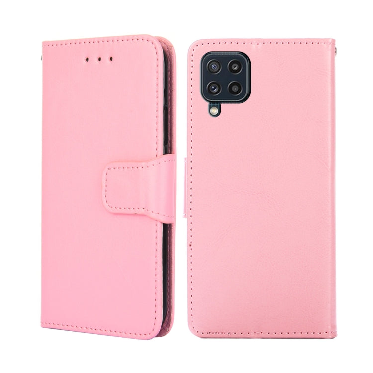 For Samsung Galaxy M32 International Version Crystal Texture Leather Phone Case