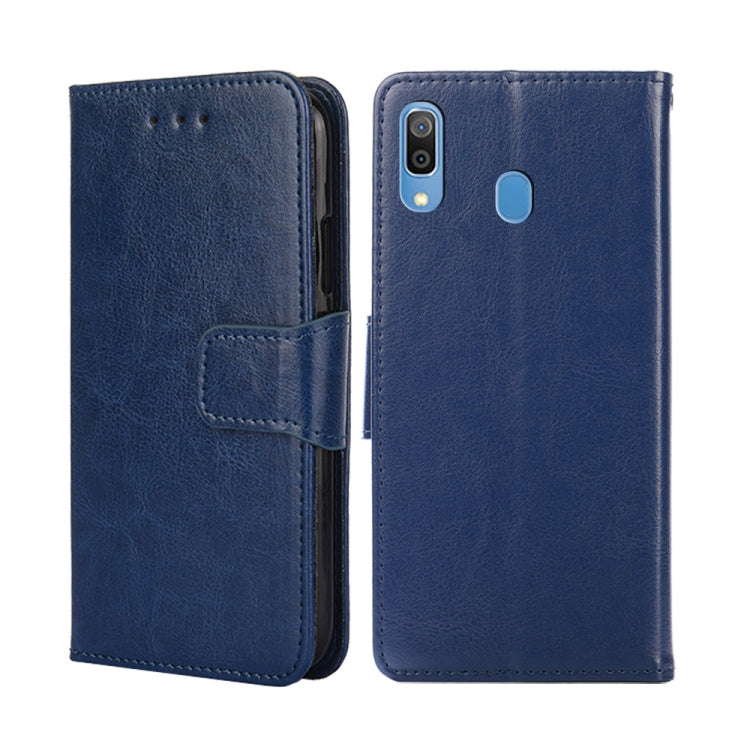 For Samsung Galaxy A30 JP Version Crystal Texture Leather Phone Case