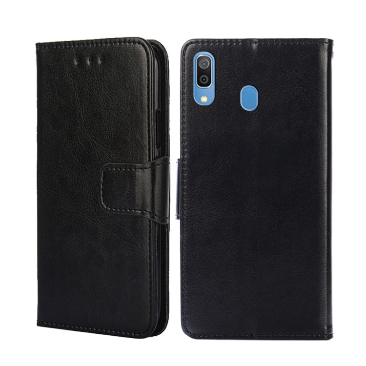 For Samsung Galaxy A30 JP Version Crystal Texture Leather Phone Case
