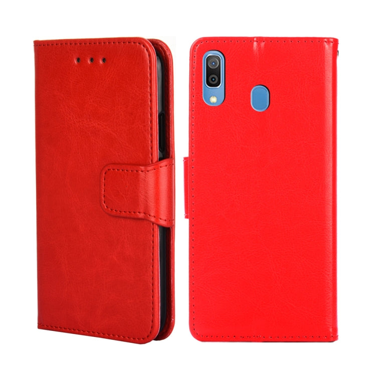 For Samsung Galaxy A30 JP Version Crystal Texture Leather Phone Case