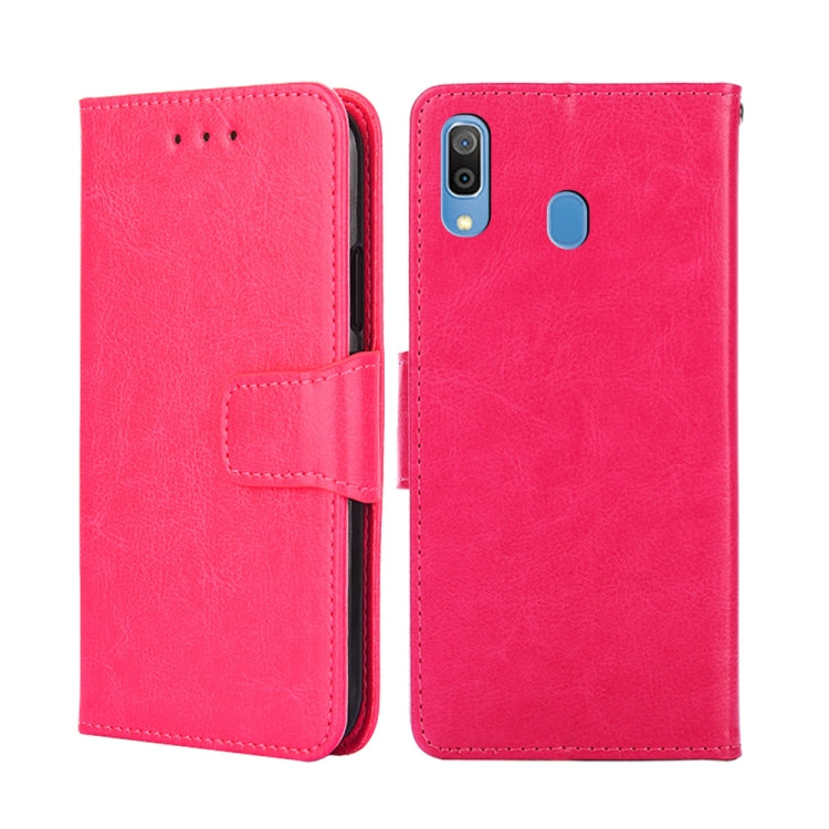 For Samsung Galaxy A30 JP Version Crystal Texture Leather Phone Case