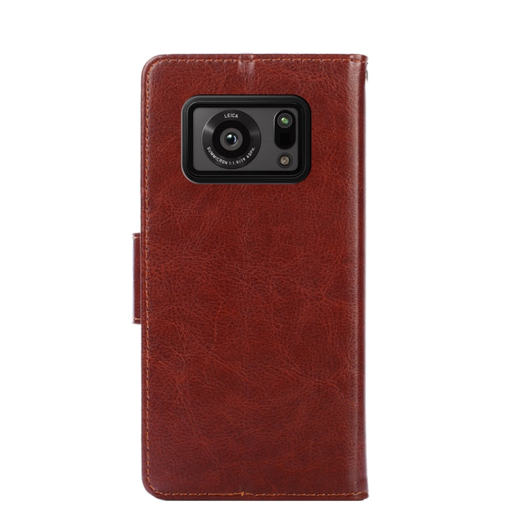 For Sharp Aquos R6 Crystal Texture Leather Phone Case