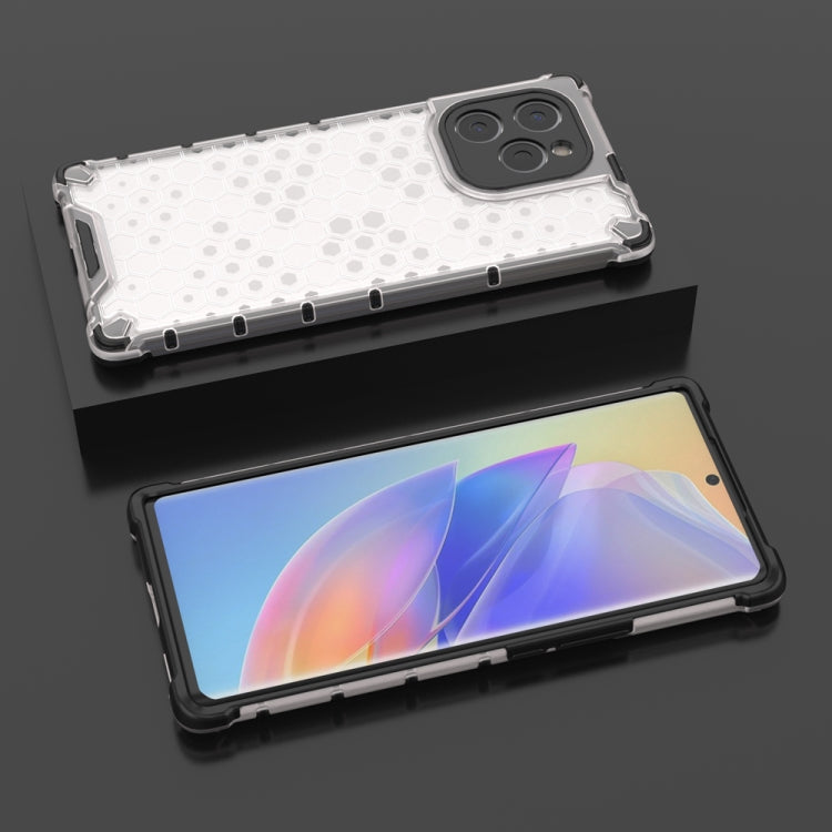 For Honor 60 SE 5G Shockproof Honeycomb PC + TPU Phone Case
