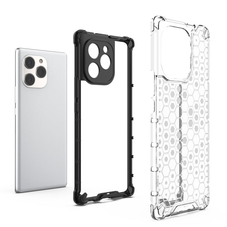 For Honor 60 SE 5G Shockproof Honeycomb PC + TPU Phone Case