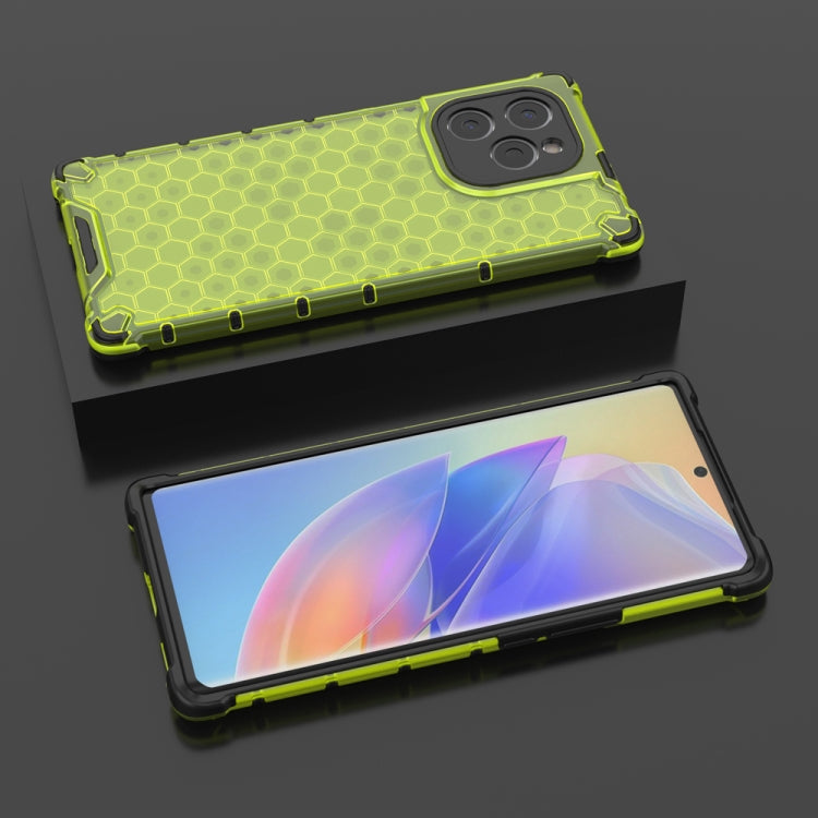 For Honor 60 SE 5G Shockproof Honeycomb PC + TPU Phone Case