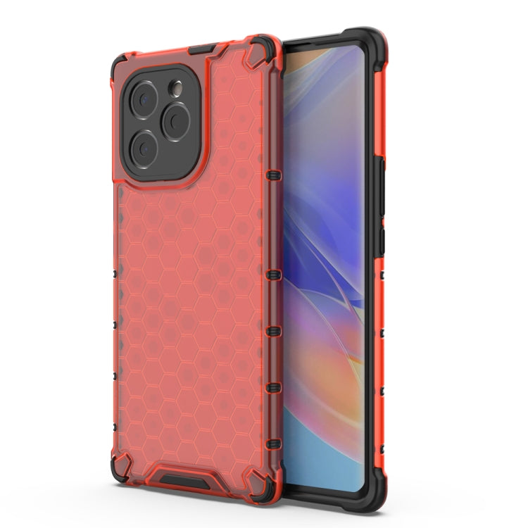 For Honor 60 SE 5G Shockproof Honeycomb PC + TPU Phone Case