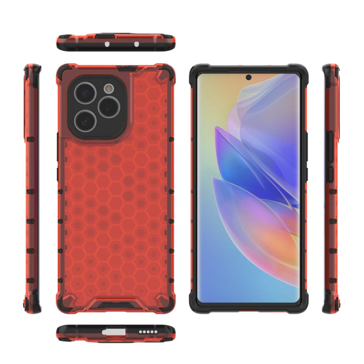 For Honor 60 SE 5G Shockproof Honeycomb PC + TPU Phone Case
