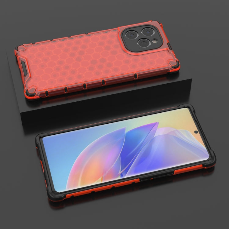 For Honor 60 SE 5G Shockproof Honeycomb PC + TPU Phone Case