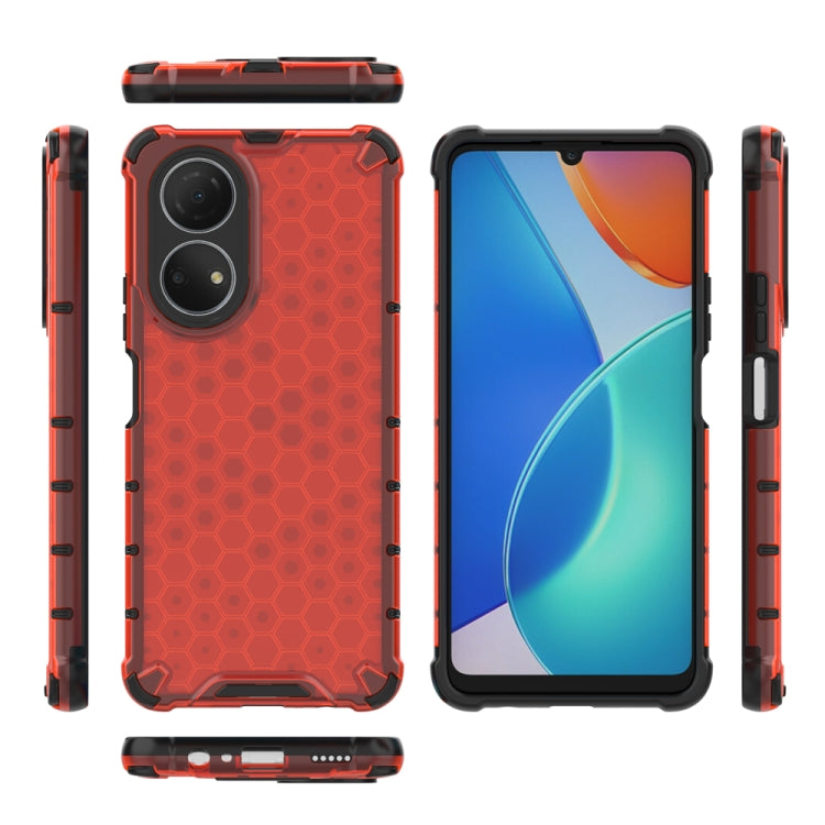 For Honor Play 30 Plus 5G Shockproof Honeycomb PC + TPU Phone Case