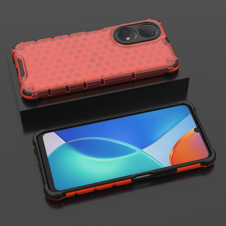 For Honor Play 30 Plus 5G Shockproof Honeycomb PC + TPU Phone Case
