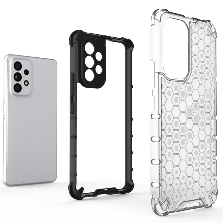 For Samsung Galaxy A53 5G Shockproof Honeycomb PC + TPU Phone Case