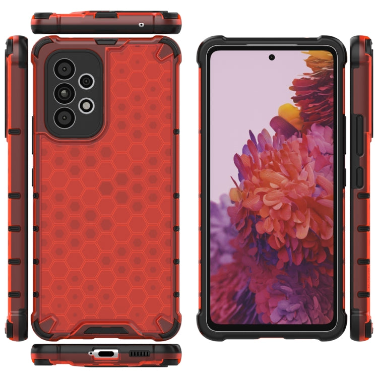 For Samsung Galaxy A53 5G Shockproof Honeycomb PC + TPU Phone Case
