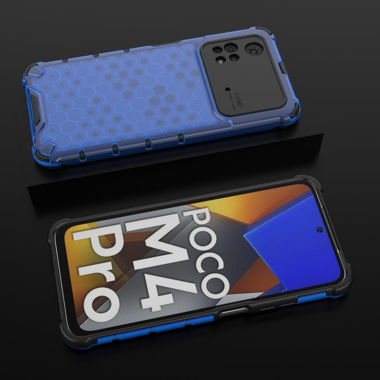 For Xiaomi Poco M4 Pro 4G Shockproof Honeycomb PC + TPU Case