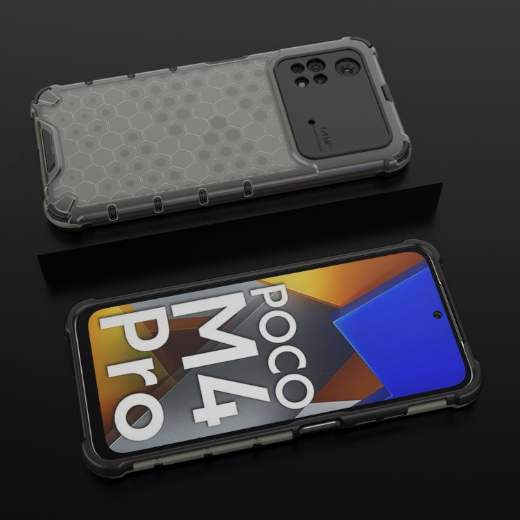 For Xiaomi Poco M4 Pro 4G Shockproof Honeycomb PC + TPU Case