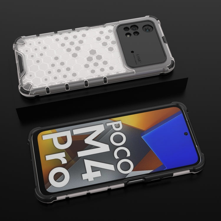 For Xiaomi Poco M4 Pro 4G Shockproof Honeycomb PC + TPU Case