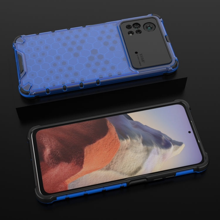 For Xiaomi Poco X4 Pro 5G Shockproof Honeycomb PC + TPU Case