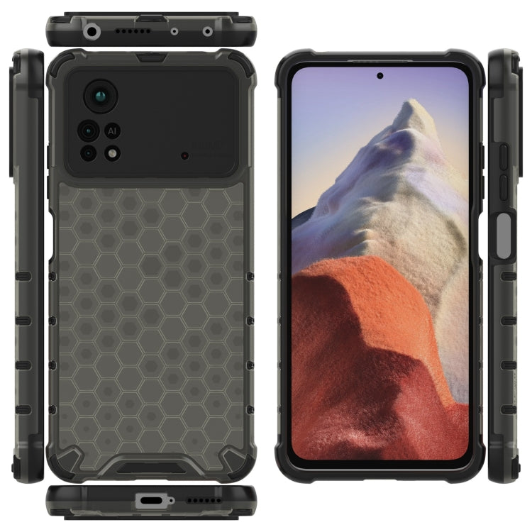 For Xiaomi Poco X4 Pro 5G Shockproof Honeycomb PC + TPU Case