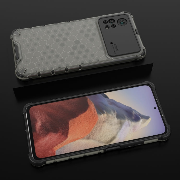 For Xiaomi Poco X4 Pro 5G Shockproof Honeycomb PC + TPU Case