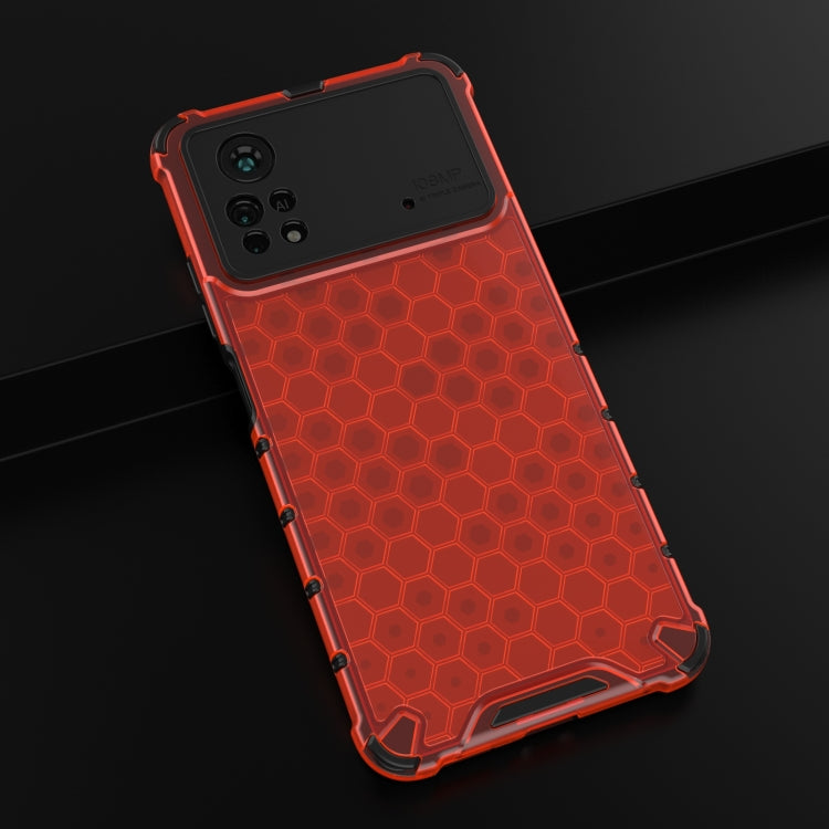 For Xiaomi Poco X4 Pro 5G Shockproof Honeycomb PC + TPU Case
