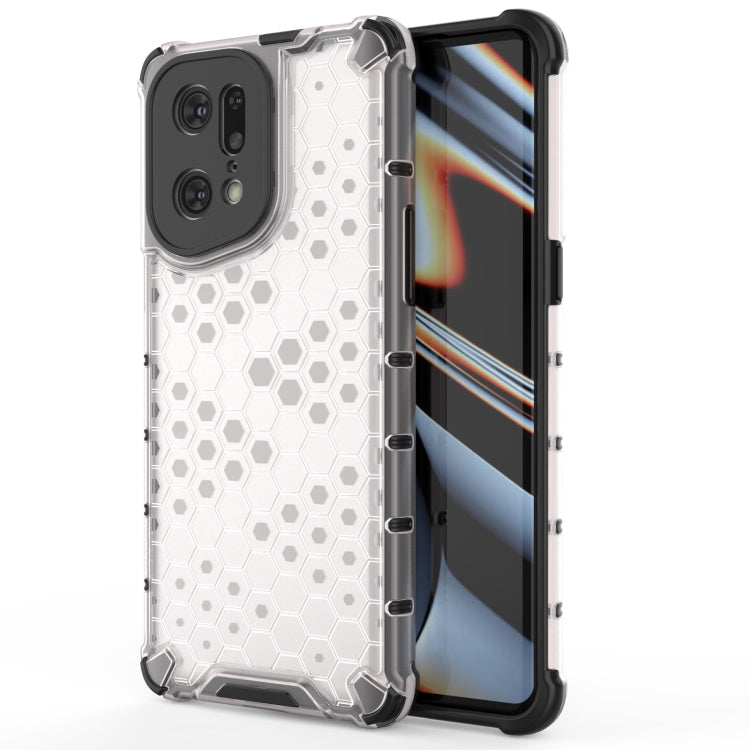 For OPPO Find X5 Pro Shockproof Honeycomb PC + TPU Phone Case