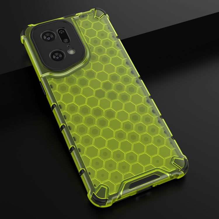 For OPPO Find X5 Pro Shockproof Honeycomb PC + TPU Phone Case