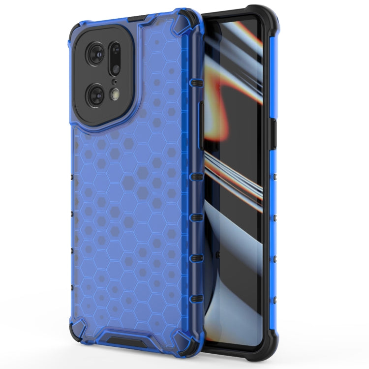 For OPPO Find X5 Pro Shockproof Honeycomb PC + TPU Phone Case