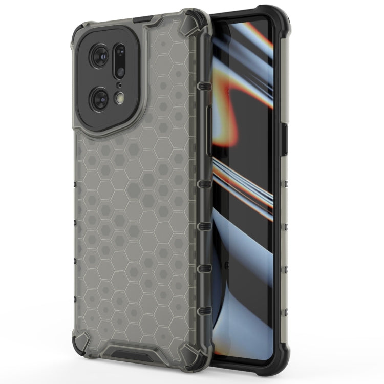 For OPPO Find X5 Pro Shockproof Honeycomb PC + TPU Phone Case