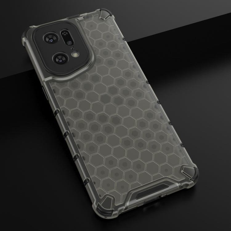 For OPPO Find X5 Pro Shockproof Honeycomb PC + TPU Phone Case