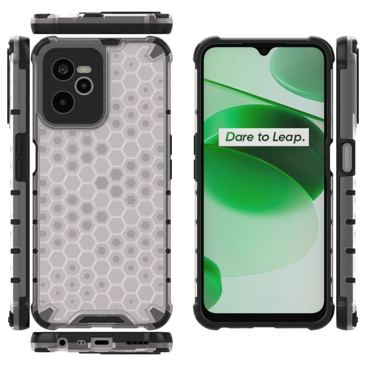 For OPPO Realme C35 Shockproof Honeycomb PC + TPU Phone Case