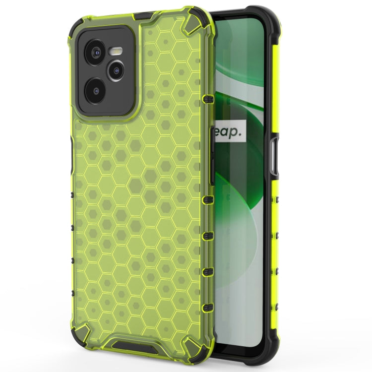 For OPPO Realme C35 Shockproof Honeycomb PC + TPU Phone Case