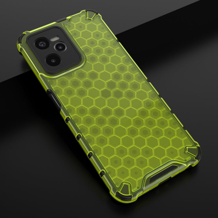 For OPPO Realme C35 Shockproof Honeycomb PC + TPU Phone Case