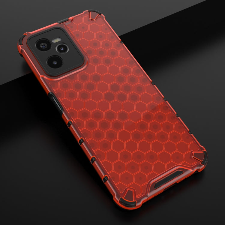 For OPPO Realme C35 Shockproof Honeycomb PC + TPU Phone Case