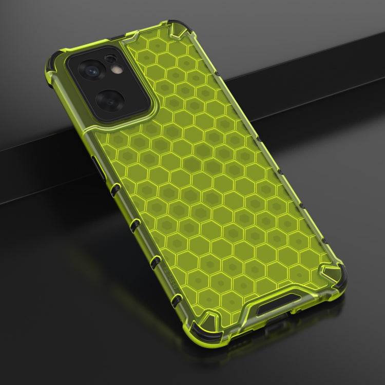 For OPPO Reno7 SE 5G Shockproof Honeycomb PC + TPU Phone Case