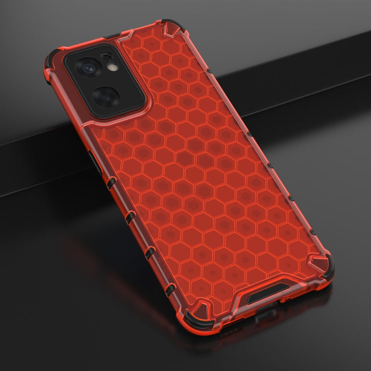 For OPPO Reno7 SE 5G Shockproof Honeycomb PC + TPU Phone Case