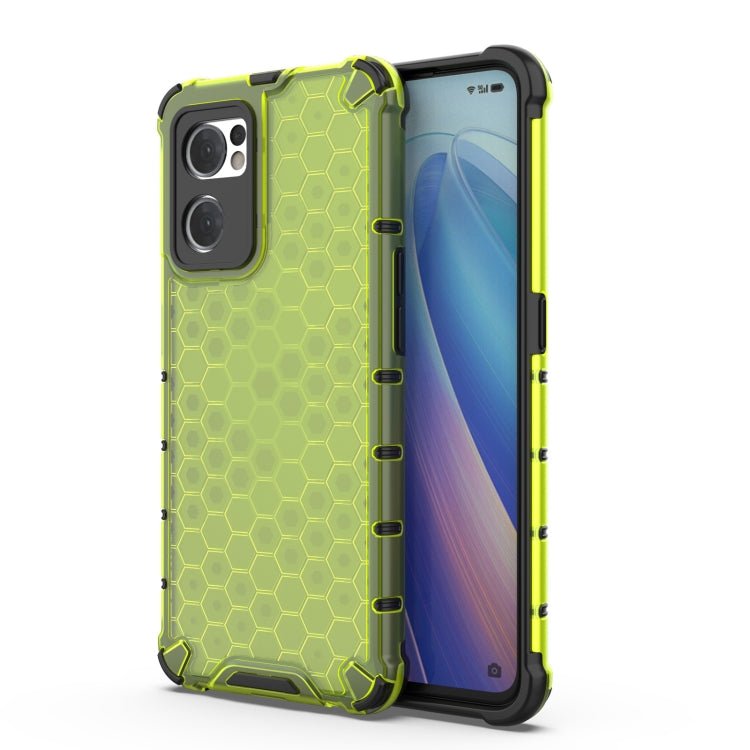 For OPPO Reno7 5G Global / Find X5 Lite Shockproof Honeycomb PC + TPU Phone Case