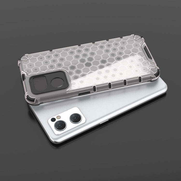 For OPPO Reno7 5G Global / Find X5 Lite Shockproof Honeycomb PC + TPU Phone Case
