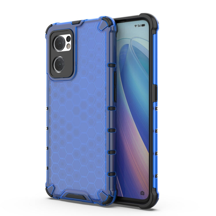 For OPPO Reno7 5G Global / Find X5 Lite Shockproof Honeycomb PC + TPU Phone Case