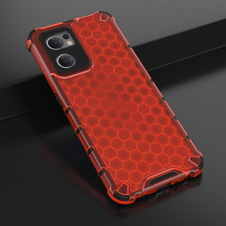 For OPPO Reno7 5G Global / Find X5 Lite Shockproof Honeycomb PC + TPU Phone Case