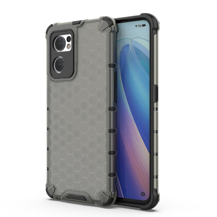 For OPPO Reno7 5G Global / Find X5 Lite Shockproof Honeycomb PC + TPU Phone Case