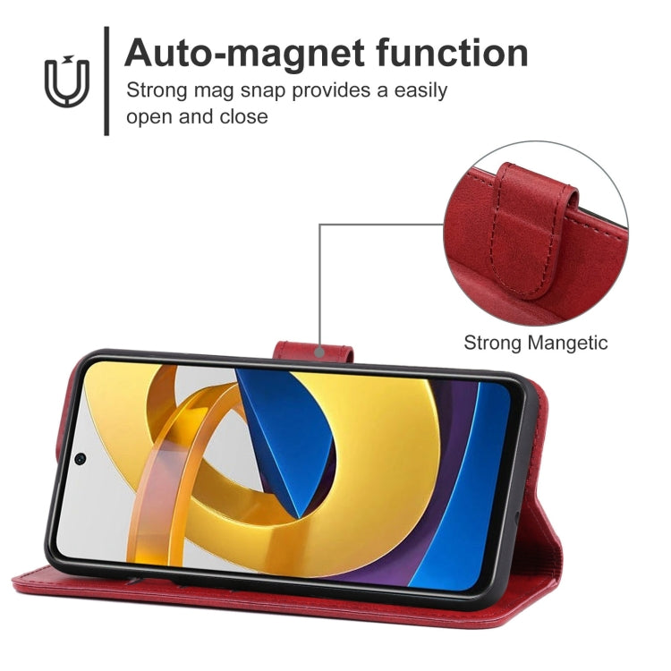Leather Phone Case For Xiaomi Poco M4 5G