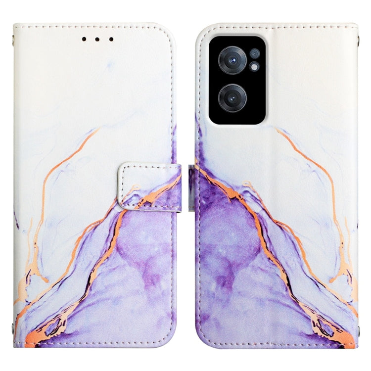 For OnePlus Nord CE 2 5G PT003 Marble Pattern Flip Leather Phone Case