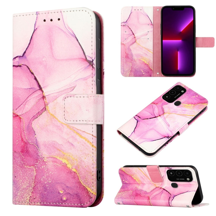 For Tecno Spark Go 2022 / Spark 8C PT003 Marble Pattern Flip Leather Phone Case