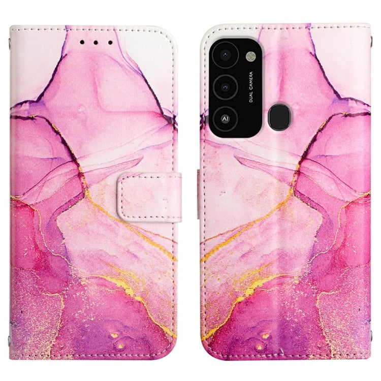 For Tecno Spark Go 2022 / Spark 8C PT003 Marble Pattern Flip Leather Phone Case