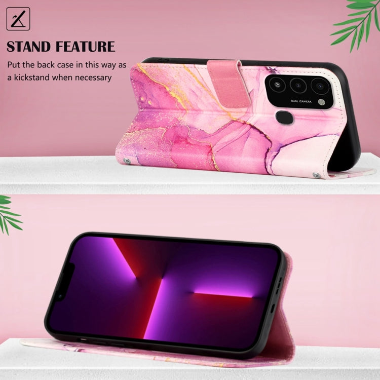 For Tecno Spark Go 2022 / Spark 8C PT003 Marble Pattern Flip Leather Phone Case