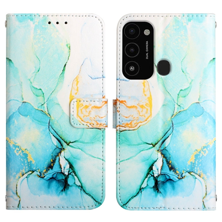 For Tecno Spark Go 2022 / Spark 8C PT003 Marble Pattern Flip Leather Phone Case