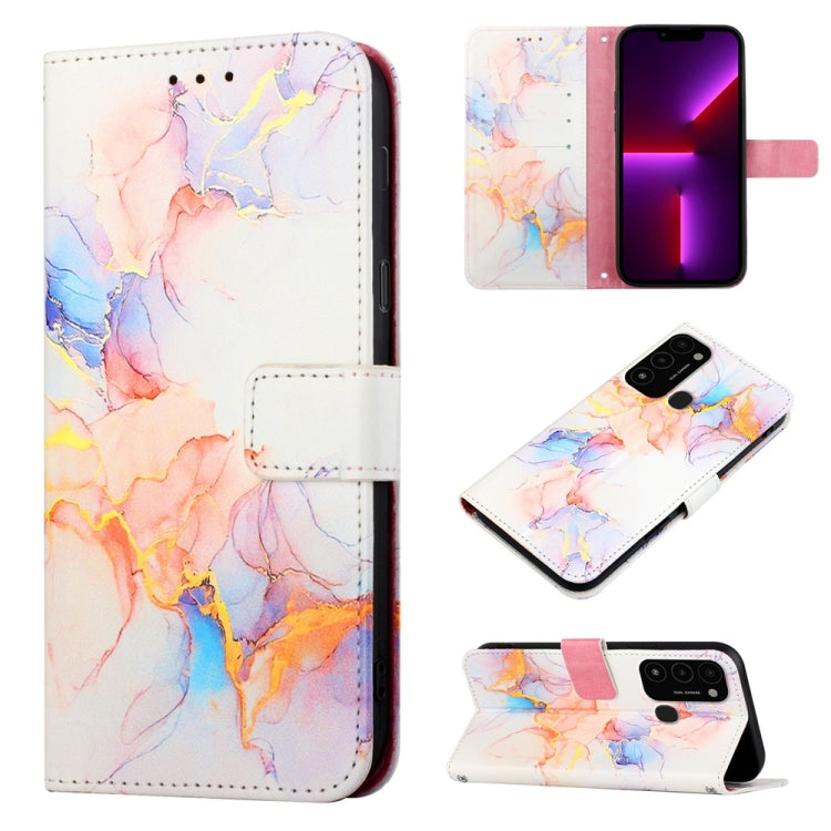 For Tecno Spark Go 2022 / Spark 8C PT003 Marble Pattern Flip Leather Phone Case