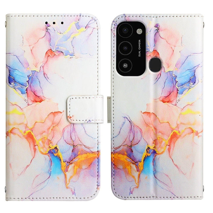 For Tecno Spark Go 2022 / Spark 8C PT003 Marble Pattern Flip Leather Phone Case
