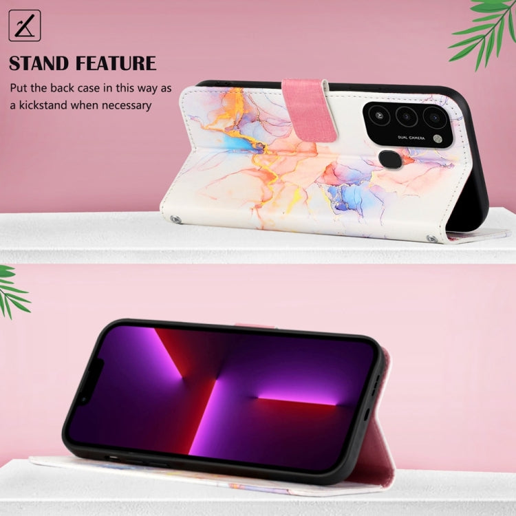 For Tecno Spark Go 2022 / Spark 8C PT003 Marble Pattern Flip Leather Phone Case