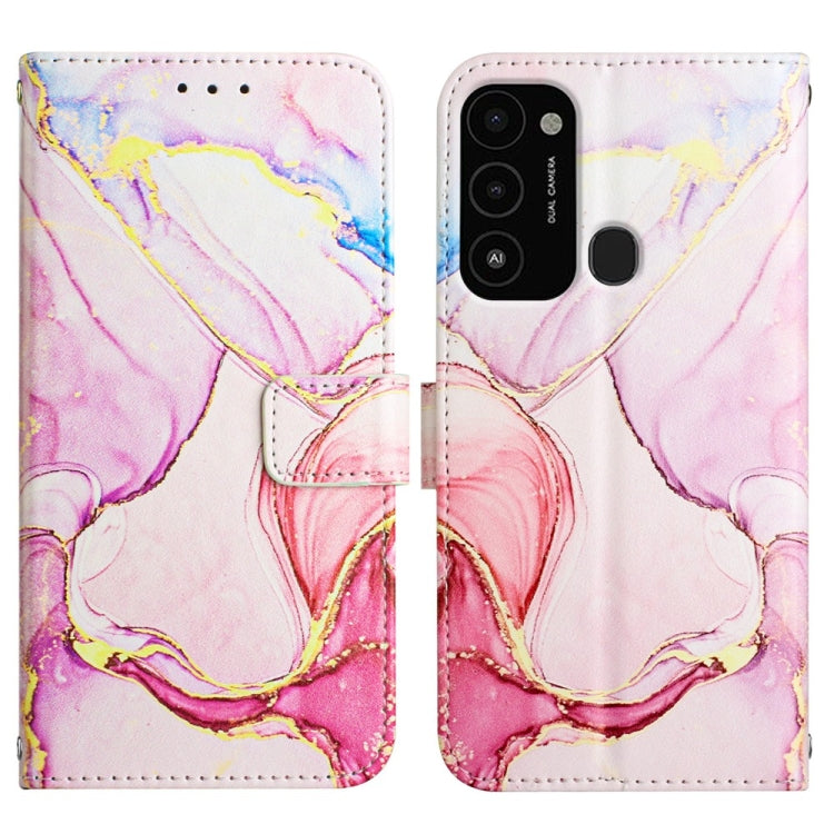 For Tecno Spark Go 2022 / Spark 8C PT003 Marble Pattern Flip Leather Phone Case